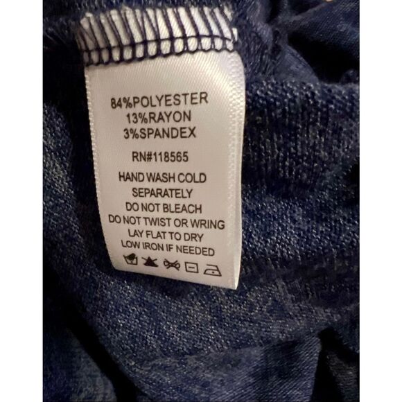 Jorge Perez Ladies Jumpsuit Blue Knot 3x - Picture 5 of 5